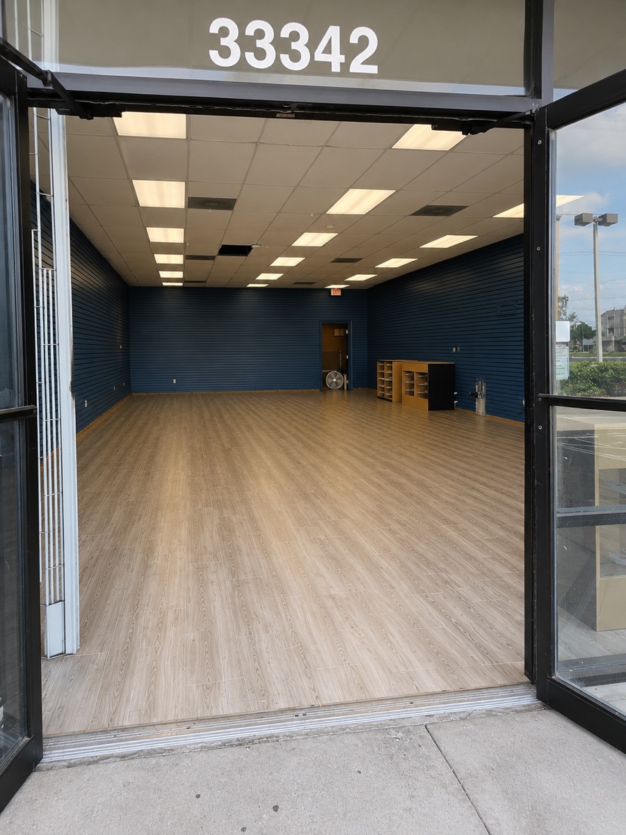 Open storefront of a vacant retail suite ready for a new tenant